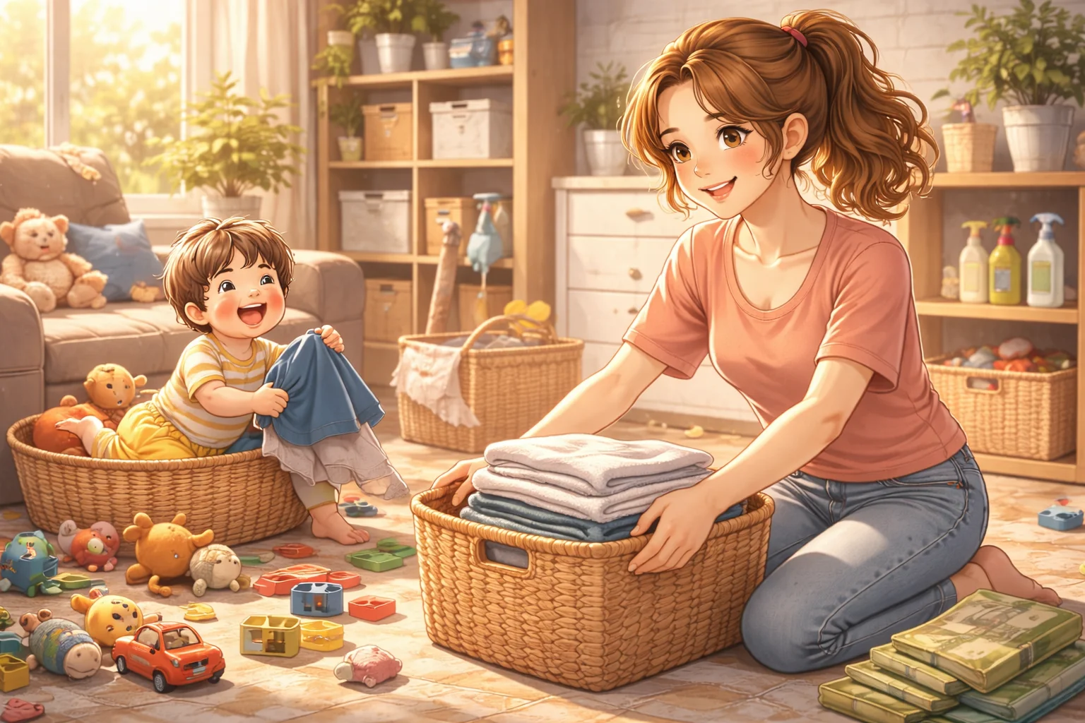 Jak na jarní úklid domácnosti? Marie Kondo je v bytě s batoletem cesta do blázince